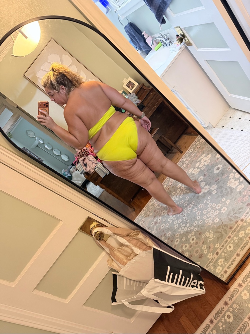 SKIMS chartreuse Cutout One-Piece monokini Bikini - Picture 6 of 6